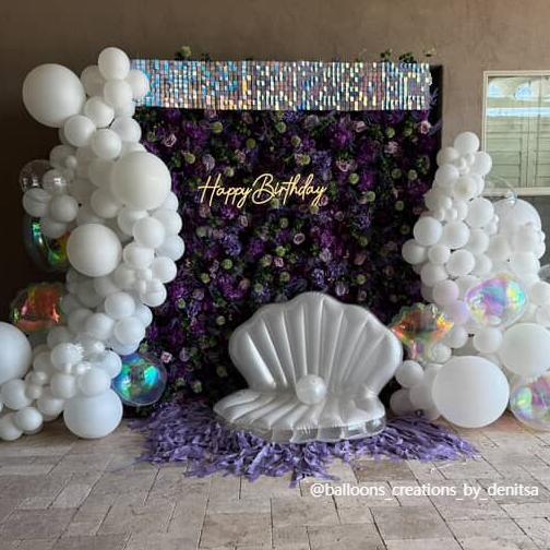 Flower Wall 3D Purple Rolling Up Curtain Floral Backdrop For Wedding Party Proposal Decor