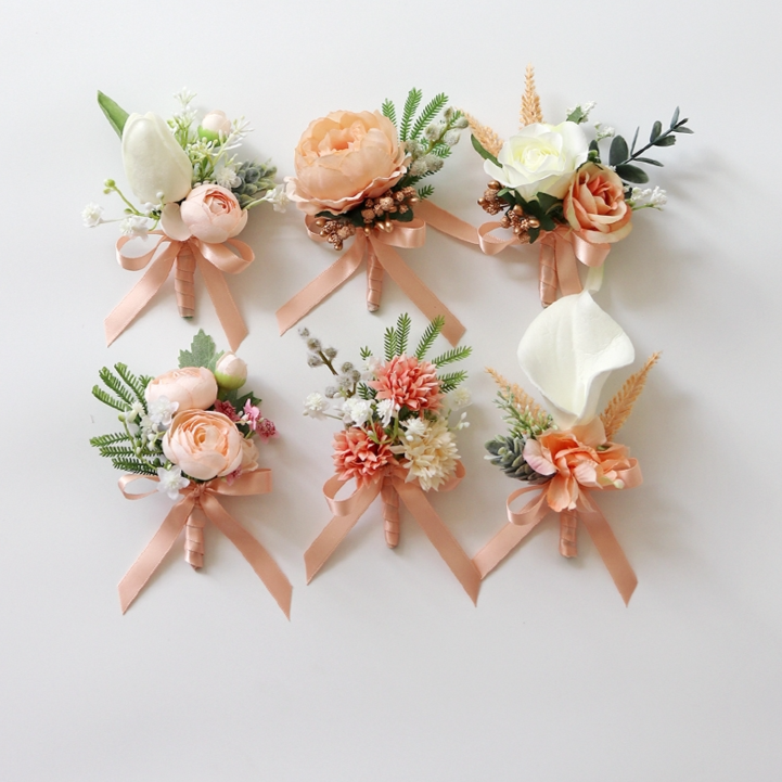 Champagne Wrist Corsages -15 styles