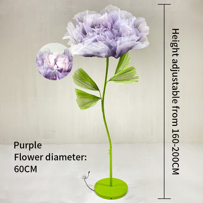 Giant Flowers Artificial Electric Opening and Closing Flowers for Wedding Party Window Display Decor