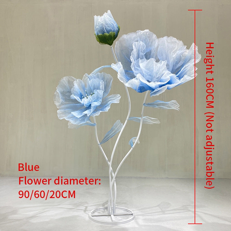 Giant Flowers Artificial Florals for Wedding Party Window Display Decor
