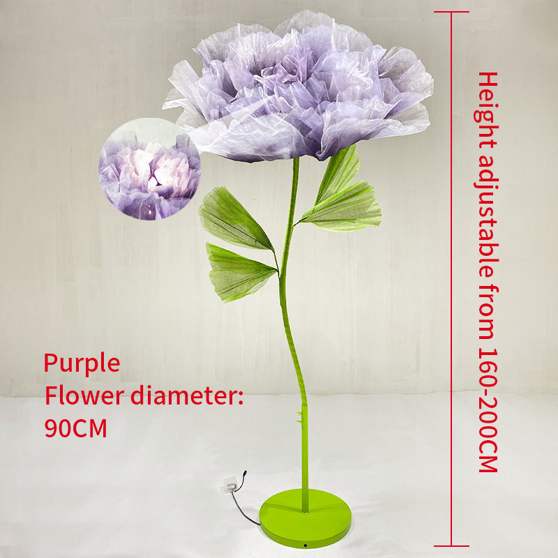 Giant Flowers Artificial Electric Opening and Closing Flowers for Wedding Party Window Display Decor