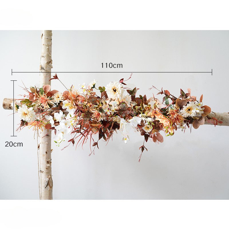 Fall Double Color Arch Flower Stand Frames for Wedding Party Decor - KetieStory