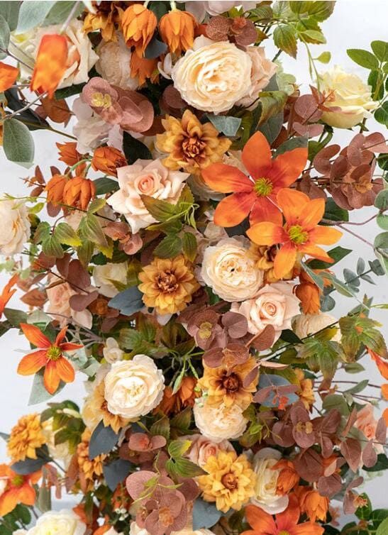 Orange Horn Flower for Wedding Proposal Party Decor