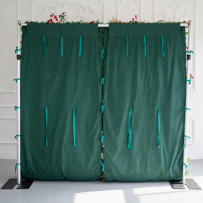 Lightning Deals: Flower Wall 5D Purple Pink Artificial Floral Backdrop for Event Party Decor