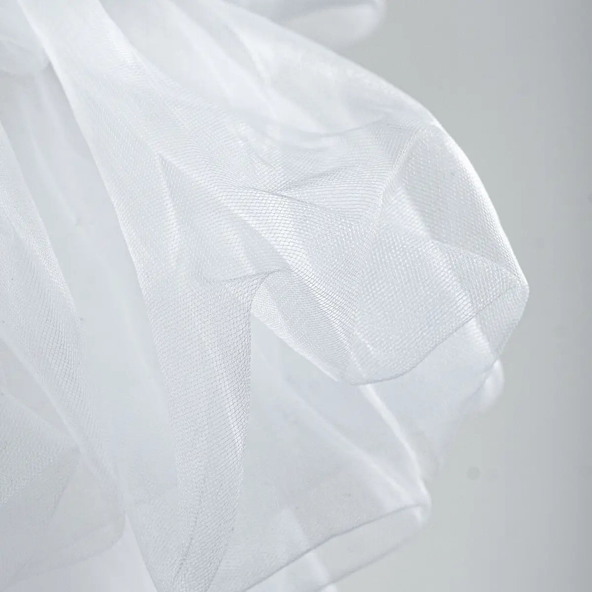 8×8ft White Sheer Tulle Decorative Wall Backdrop for Wedding Party Event