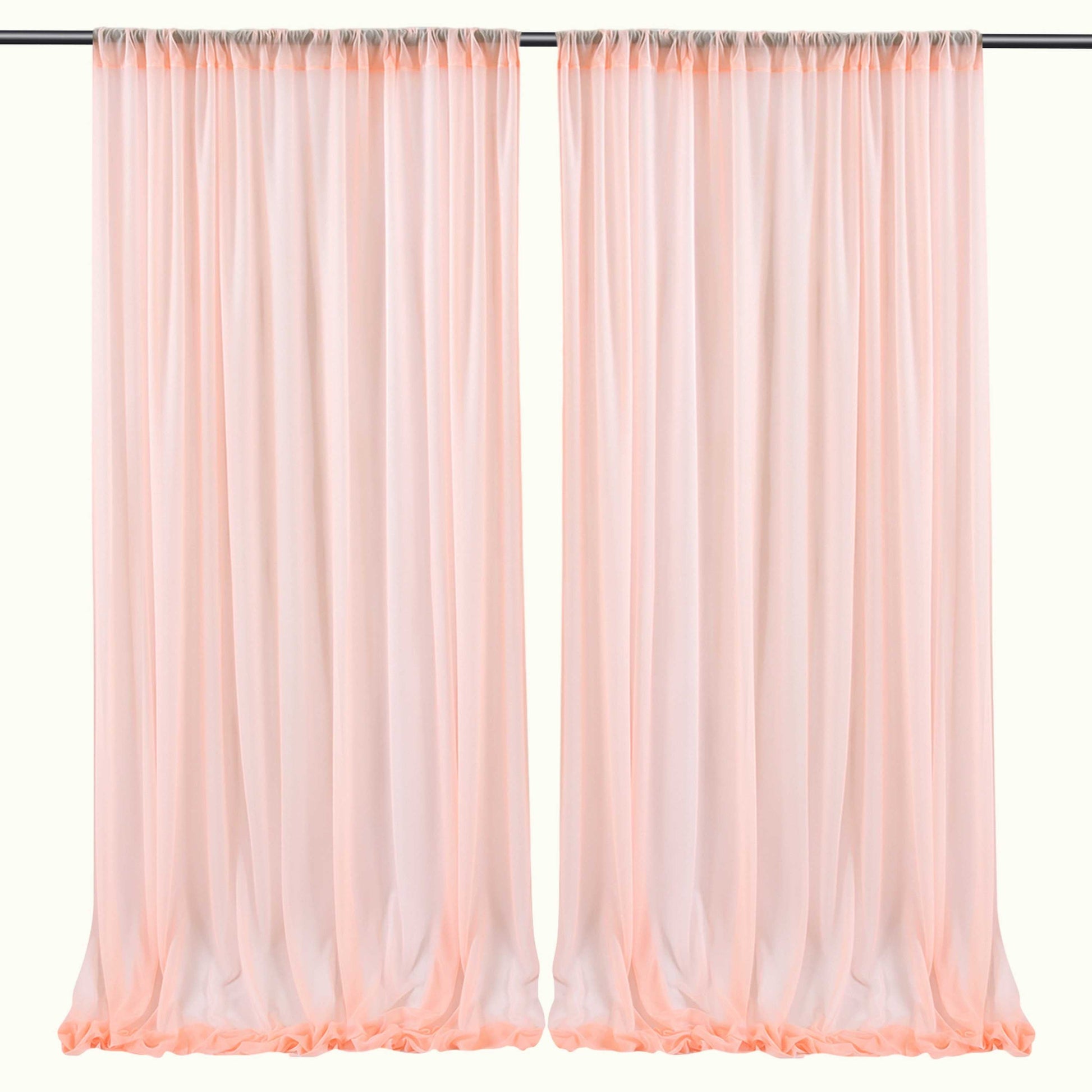 Chiffon Draping Curtains Draps Backdrop for Weeding Party Baby Shower Ceremony Window Decor - KetieStory