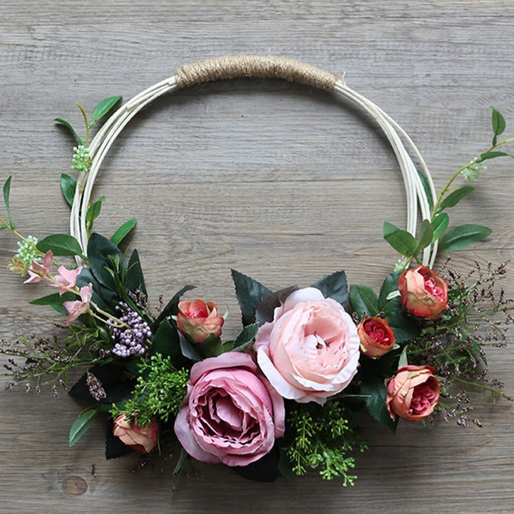 Bridal Wedding Wreath - Purple Rose