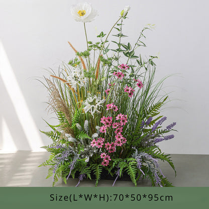 Ground Flower Arrangment Flowers and Plants Landscaping for Weeding Party Decoration - KetieStory