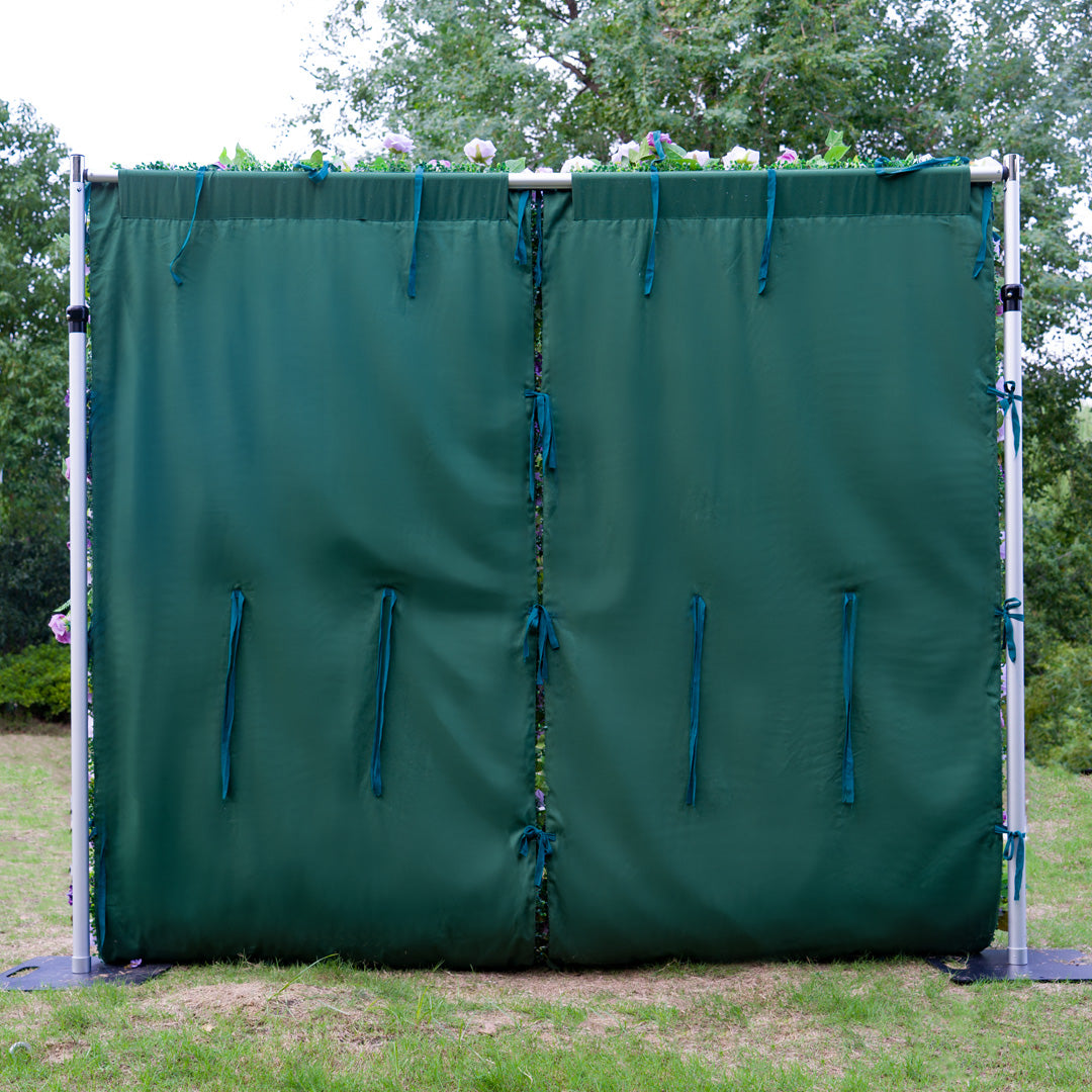 Flower Wall 5D Purple Rose Floral Backdrop Rolling Up Curtain for Wedding Event Party Decor