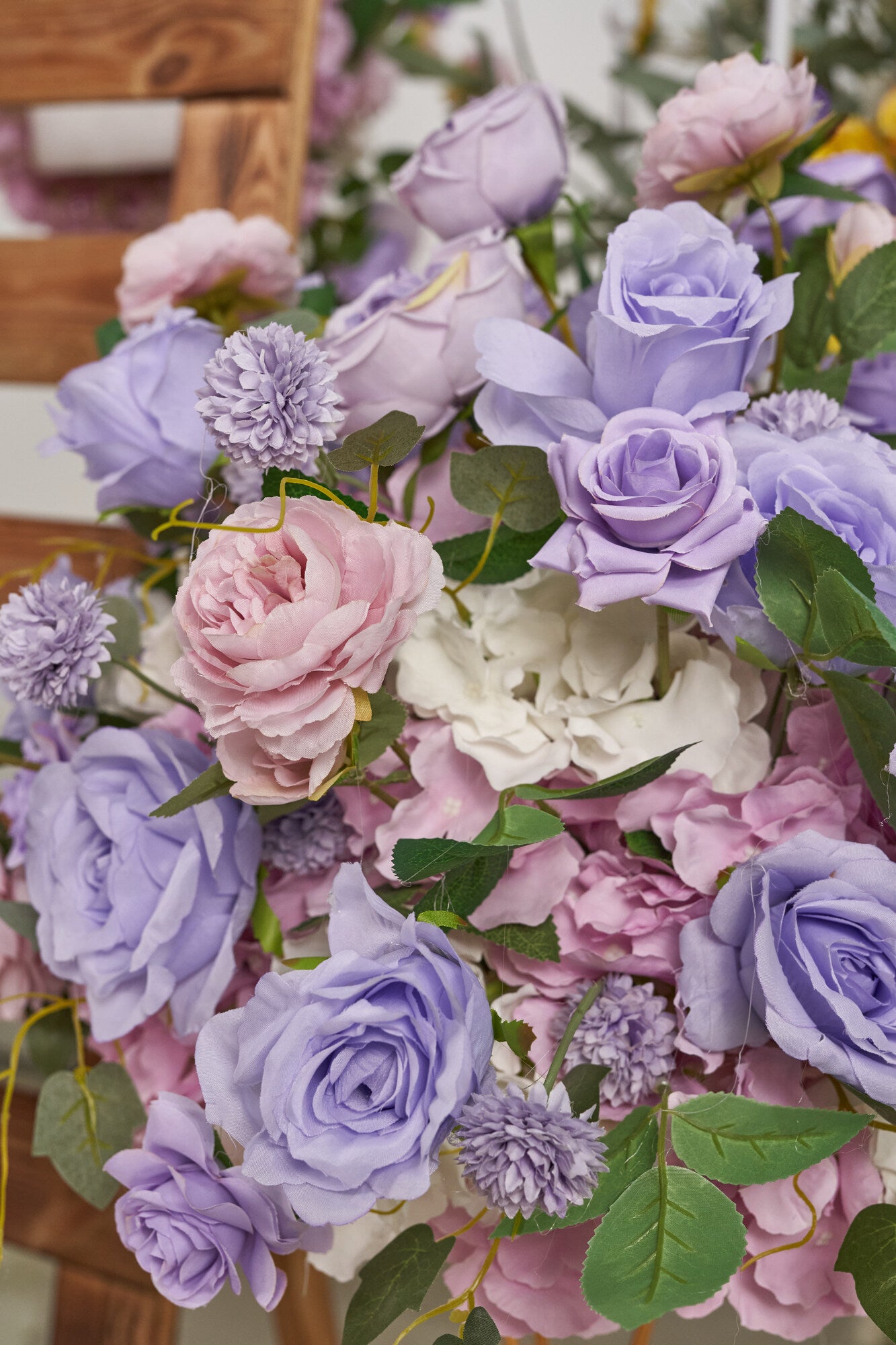 Flower Ball Retro Purple Rose Wedding Proposal Party Centerpieces Decor