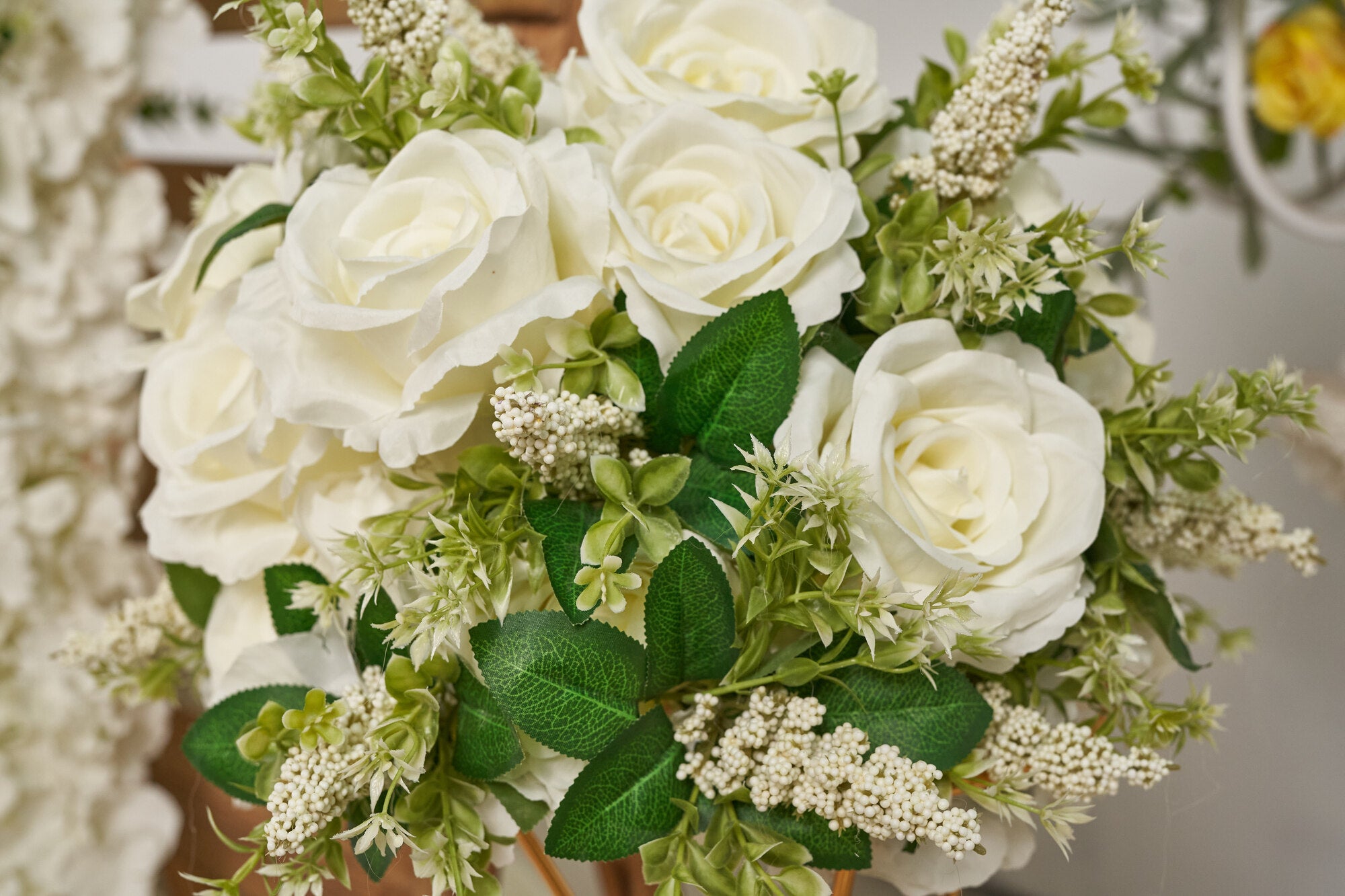 Flower Ball Sage & White Wedding Proposal Party Centerpieces Decor