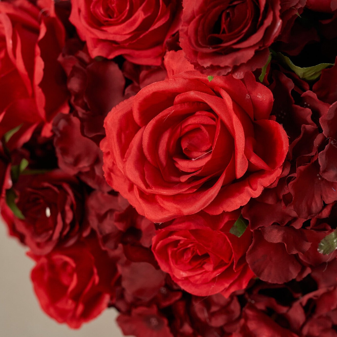 Flower Ball Dark Red Rose Wedding Proposal Party Centerpieces Decor