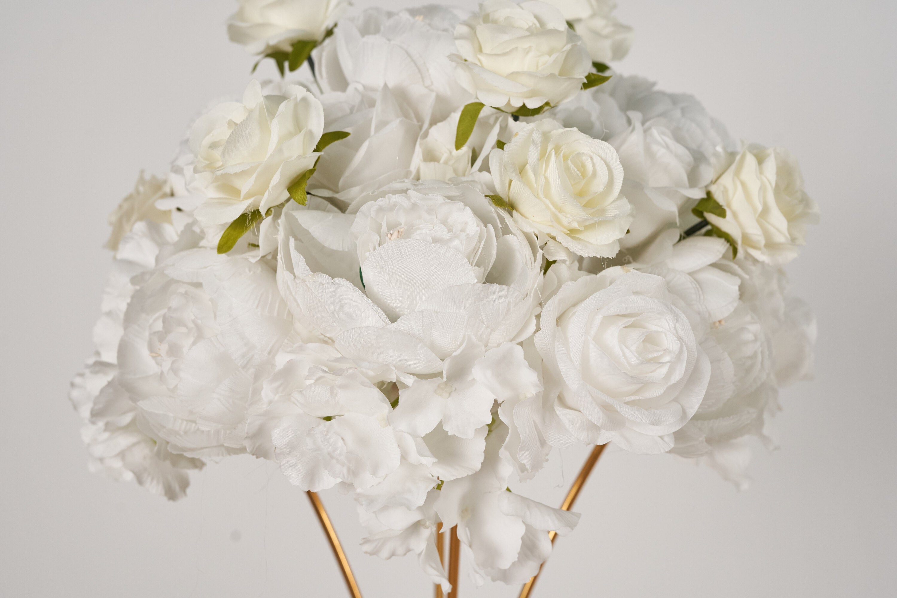 Flower Ball Pure White Roses Wedding Proposal Party Centerpieces Decor