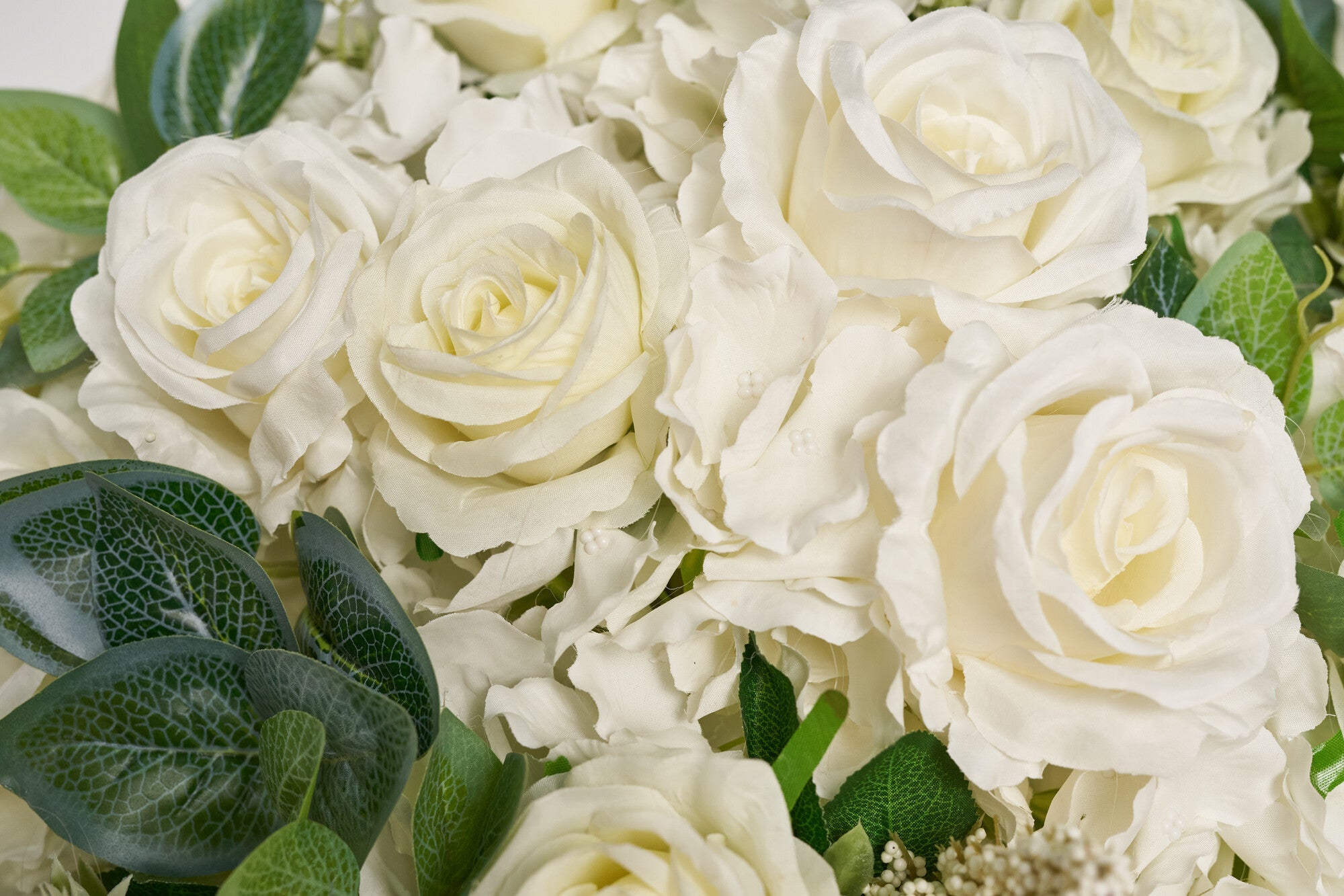 Flower Ball White Rose & Small Hydrangea Wedding Proposal Party Centerpieces Decor