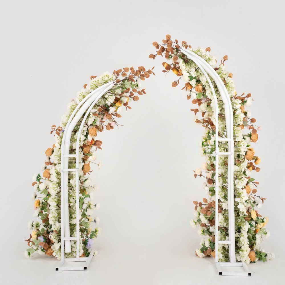 Flower Arch Autumn Florals with Stand Frames for Wedding Proposal Party Decor