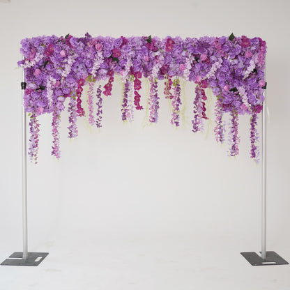 Crafted for realism, purple flower wall boasts a fabric backing and fade-resistant colors.