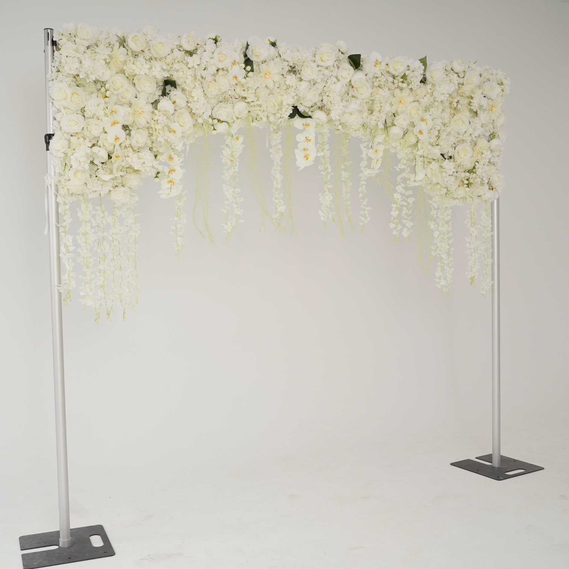 Flower Wall Cream White Florals Cover Wedding Party Proposal Decor