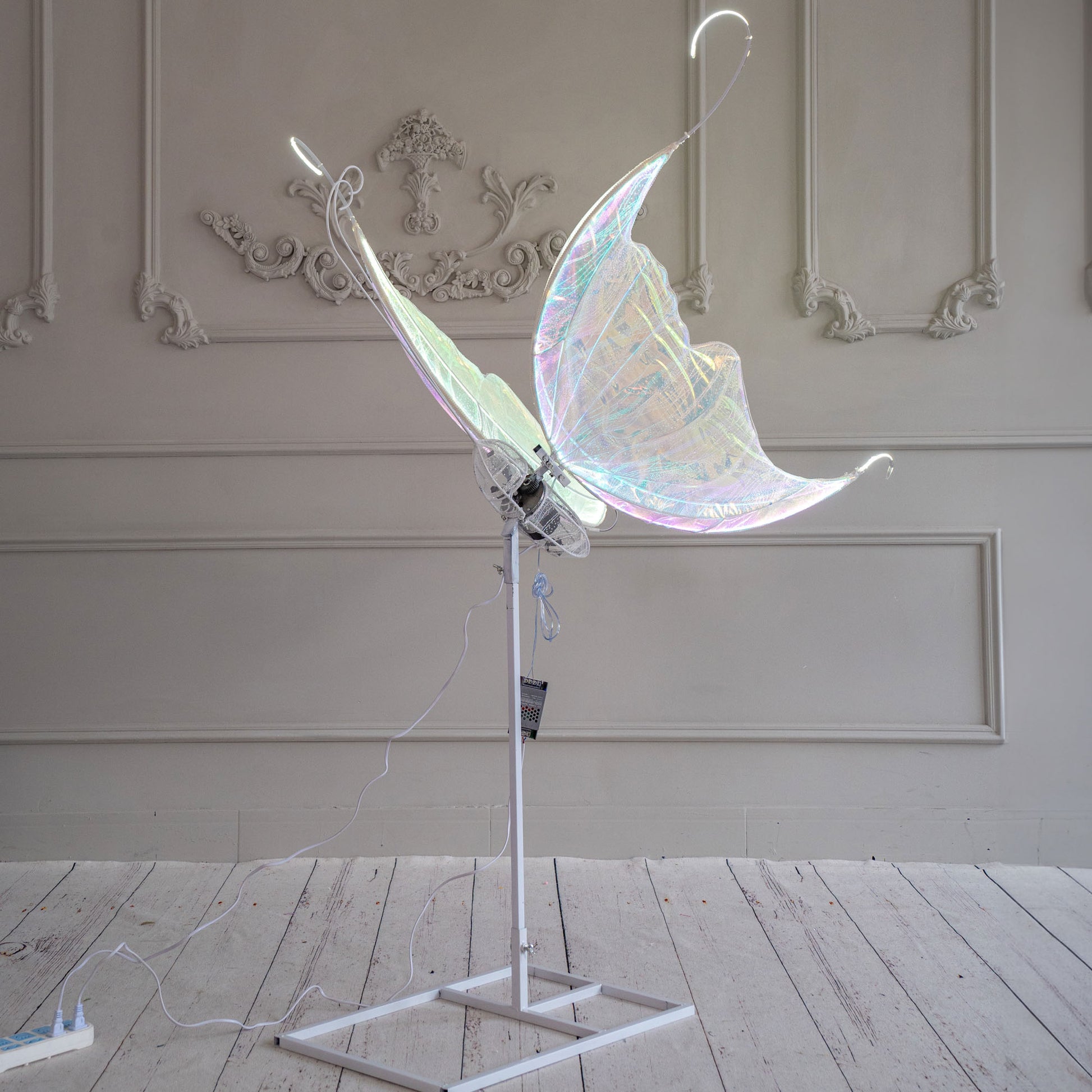 Set of 2 Colorful Electric Butterfly Light Party Lights for Event Wedding Decor Props - KetieStory