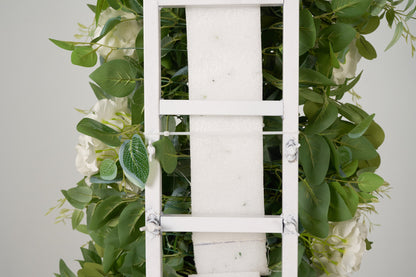 Green White Flower Arch for Wedding Party Decor Proposal - KetieStory
