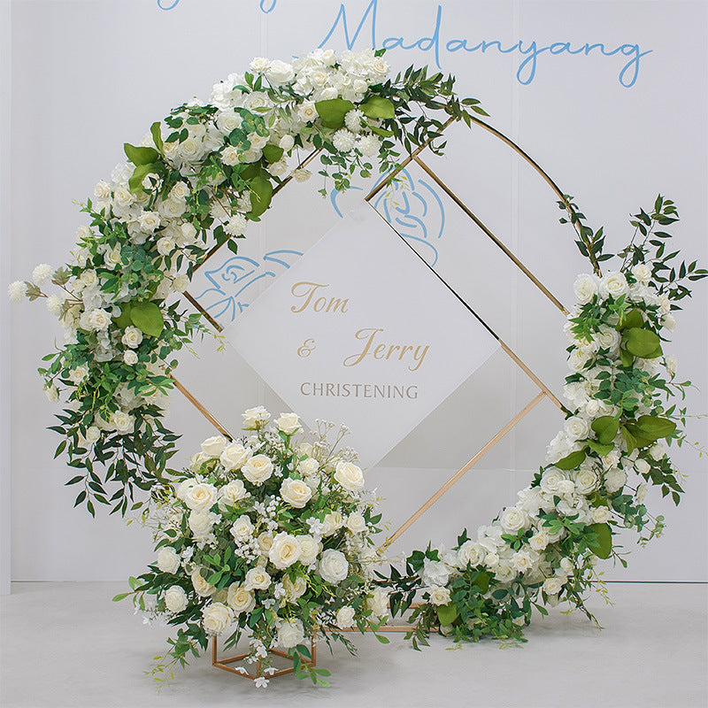 Forest Rose Row Arch for Wedding Party Decor Proposal - KetieStory