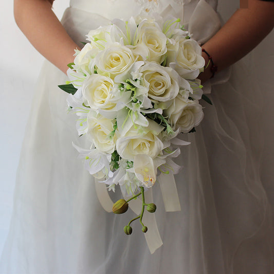 Bride Bouquet Lily for Wedding Party Proposal - KetieStory