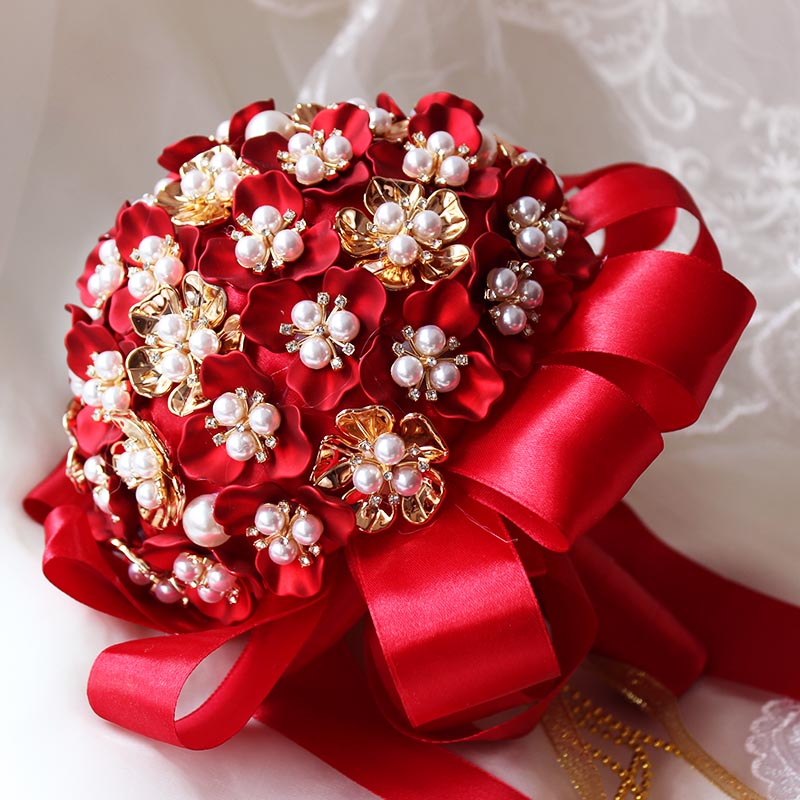 Retro Bridal Bouquet Pearl Shell Material
