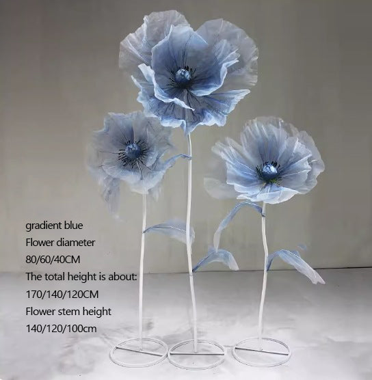 Giant Flowers Artificial for Wedding Party Window Display Decors - KetieStory