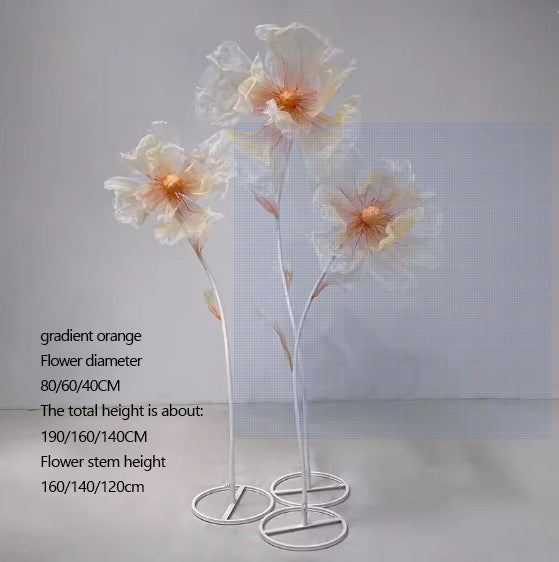 Giant Flowers Artificial for Wedding Party Window Display Decors - KetieStory