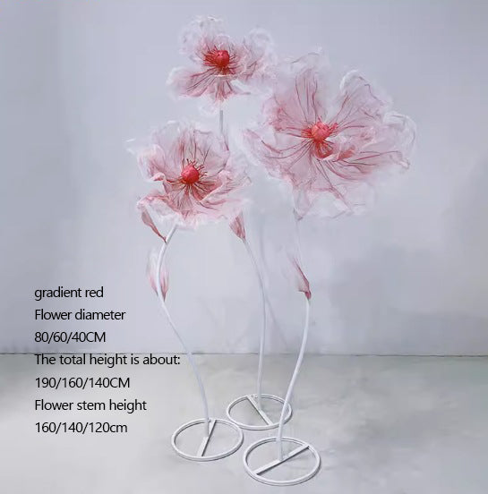 Giant Flowers Artificial for Wedding Party Window Display Decors - KetieStory