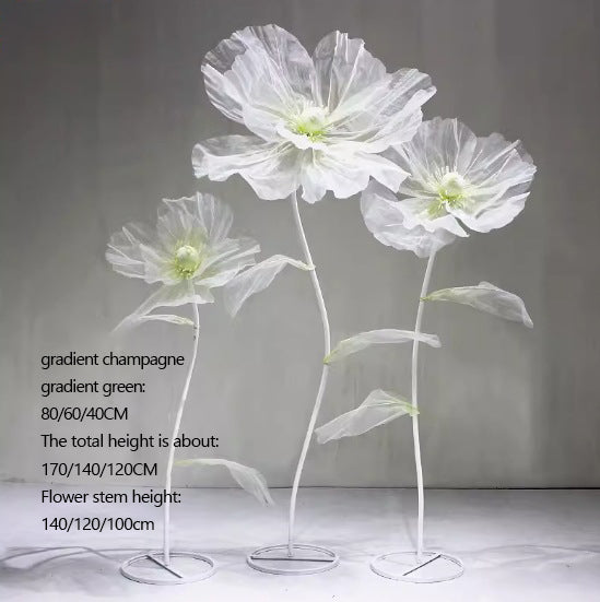 Giant Flowers Artificial for Wedding Party Window Display Decors - KetieStory