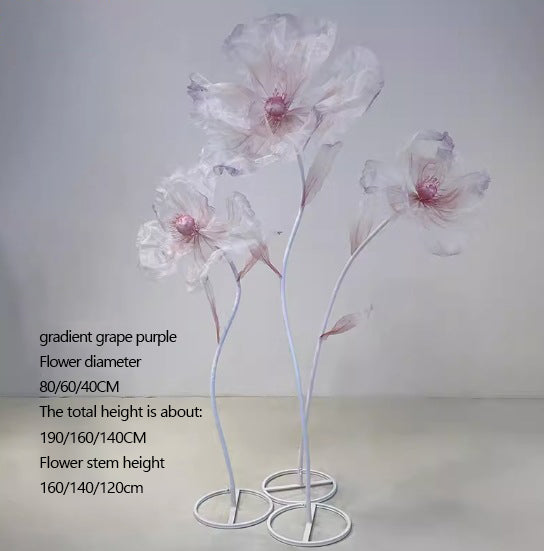 Giant Flowers Artificial for Wedding Party Window Display Decors