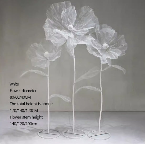 Giant Flowers Artificial for Wedding Party Window Display Decors - KetieStory