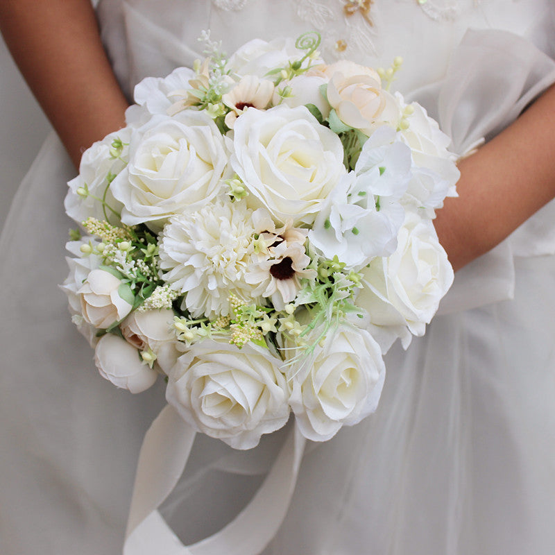 Bridal Bouquet Fragrant Roses Series for Wedding Party Proposal