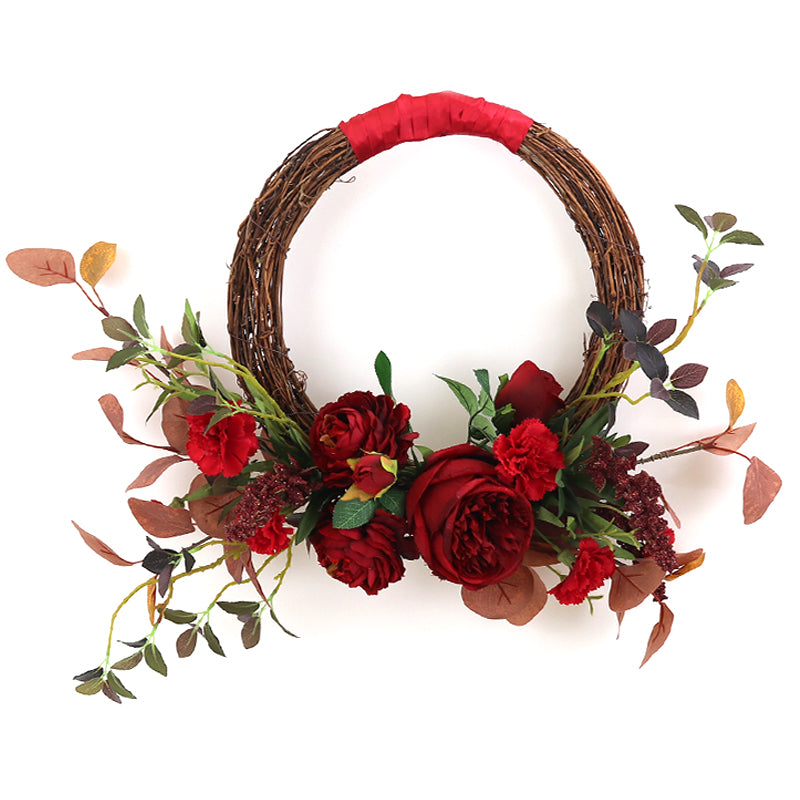 Wreath Red Rose for Wedding Party Proposal Decor
