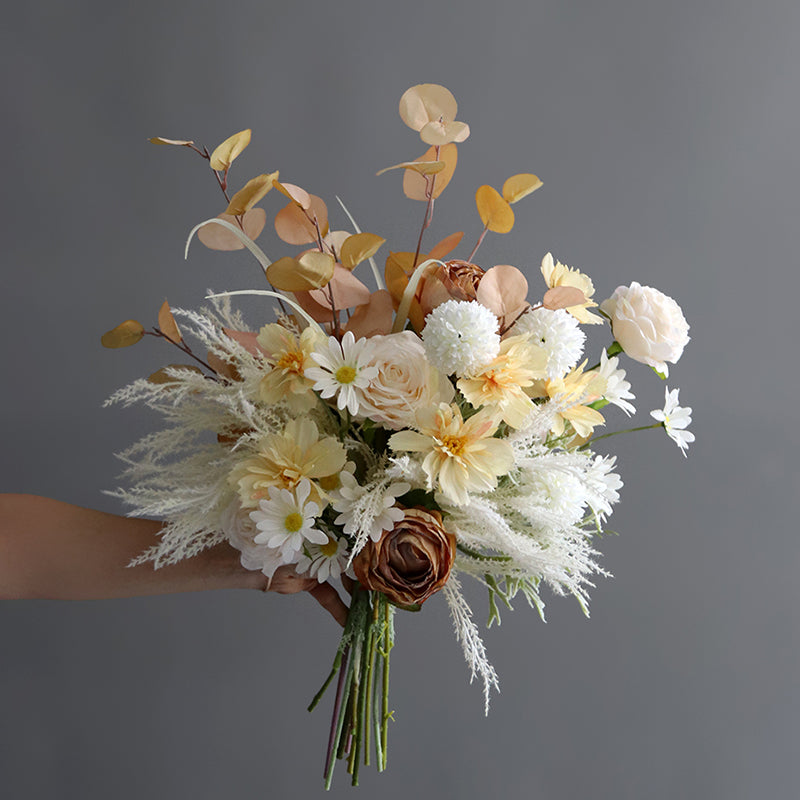 Bridal Bouquet Autumn Platinum for Wedding Party Proposal