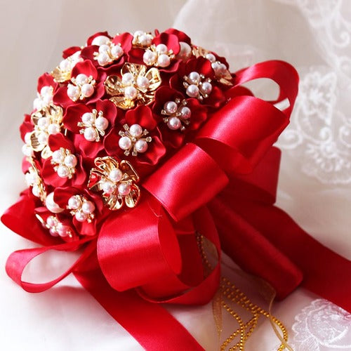 Retro Bridal Bouquet Pearl Shell Material
