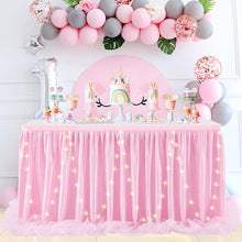 Table Cloth Cross Tulle Table Skirt for Halloween Decoration Birthday Party Wedding