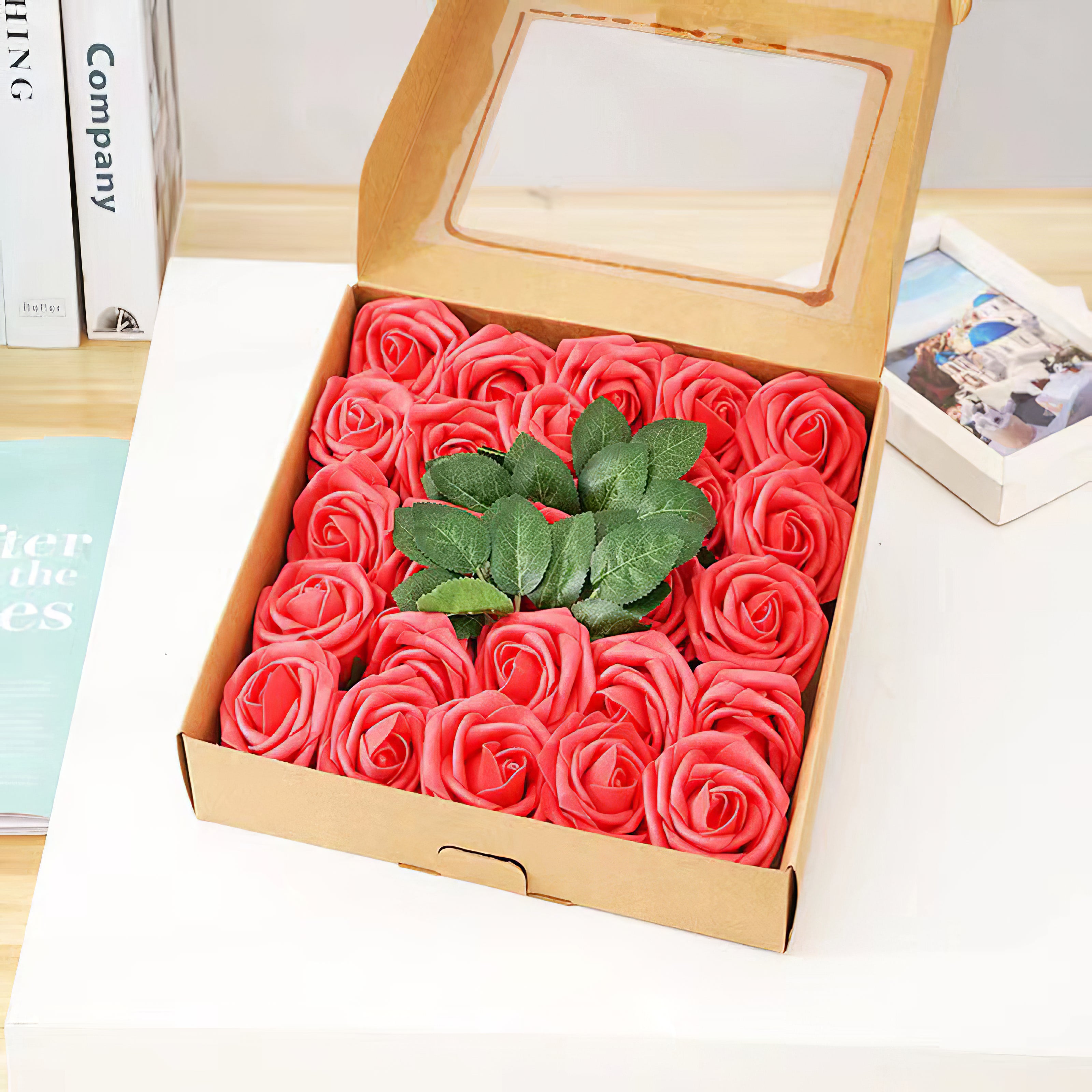 Flower Box Silk Flower Series for Wedding Party Decor Proposal