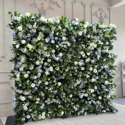 Fade-resistant and realistic, the 5D green flower wall side view features a fabric backing.