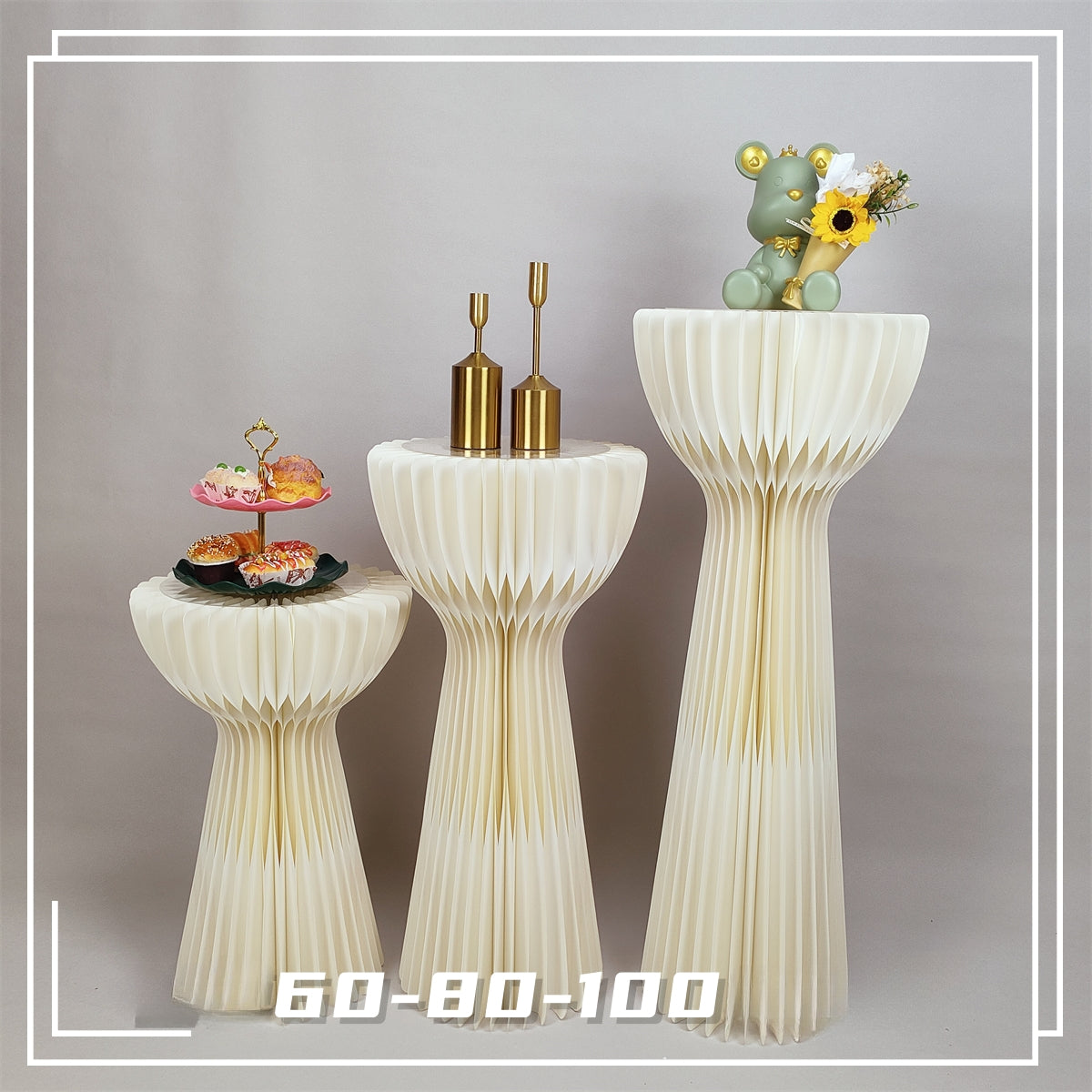 Shaped Folded Paper Roman Column Wedding Party Decoration Supplies Frames - KetieStory