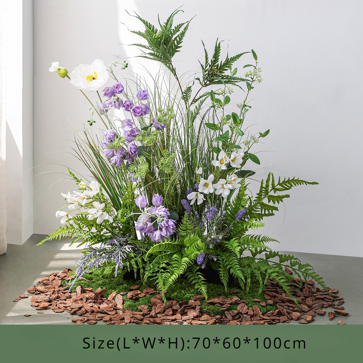 Ground Flower Arrangment Flowers and Plants Landscaping for Weeding Party Decoration - KetieStory
