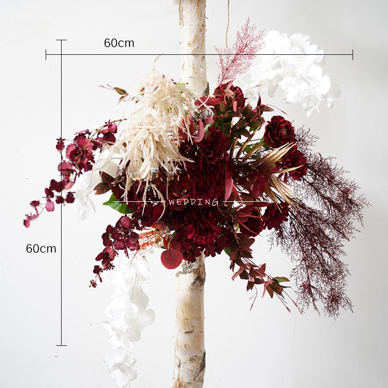Fall Double Color Arch Flower Stand Frames for Wedding Party Decor - KetieStory