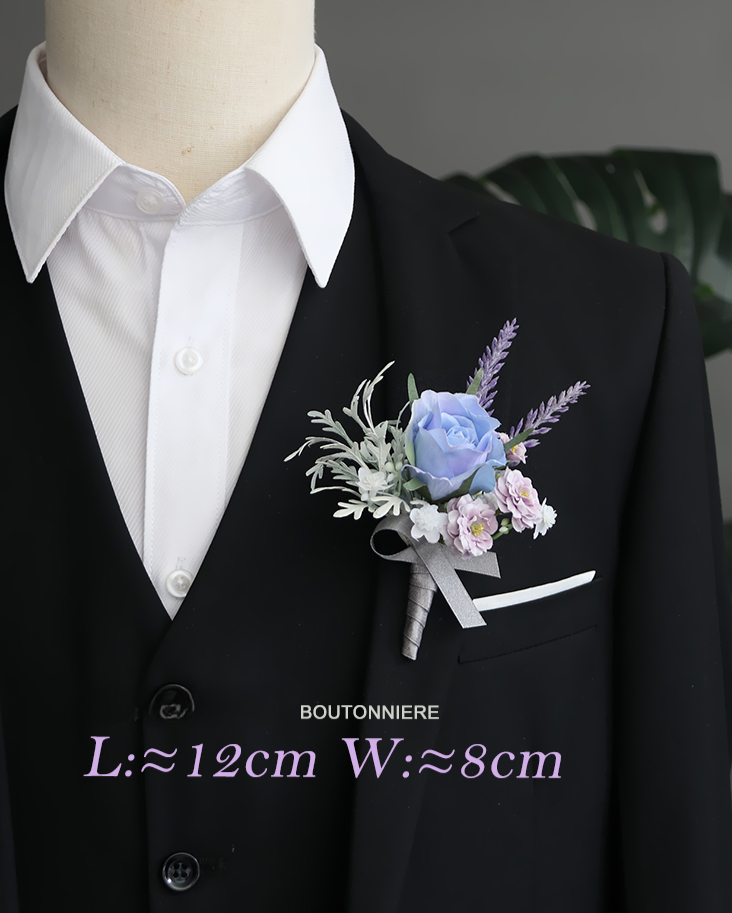 Corsages Green White Series for Wedding Party Proposal Decor - KetieStory