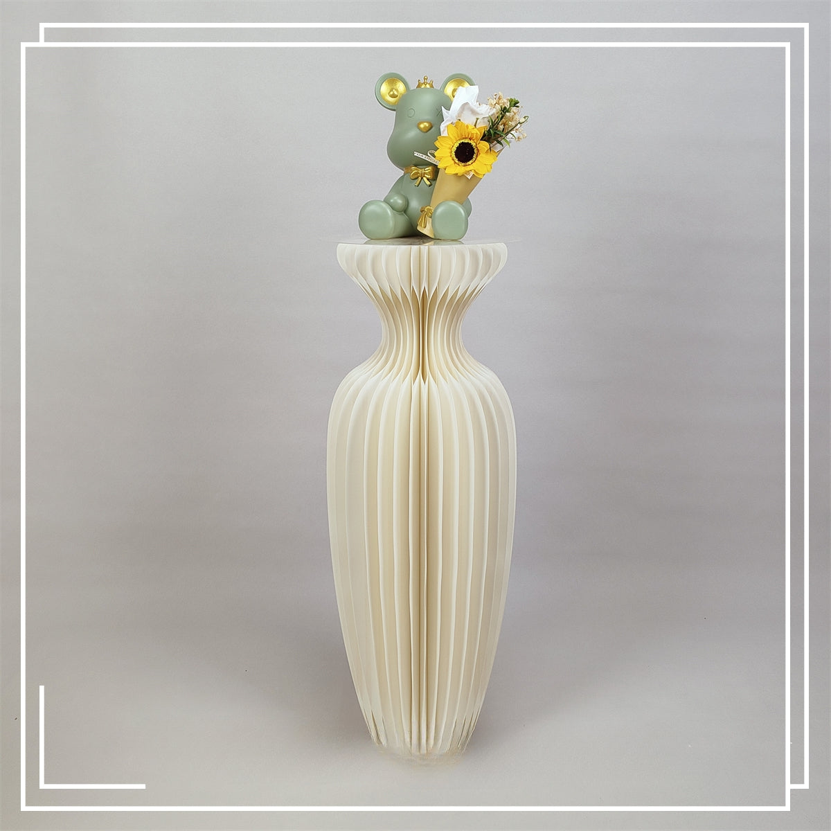 Shaped Folded Paper Roman Column Wedding Party Decoration Supplies Frames - KetieStory