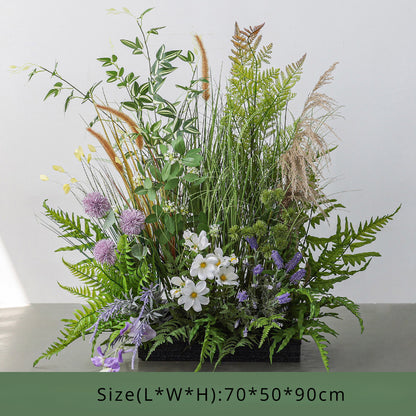 Ground Flower Arrangment Flowers and Plants Landscaping for Weeding Party Decoration - KetieStory