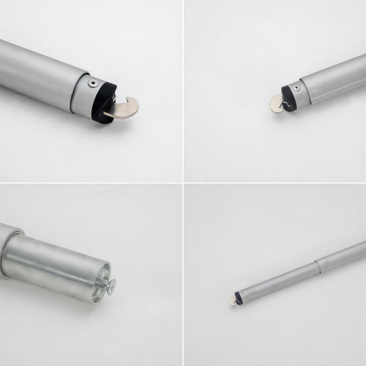 Close-up of stand details: robust, reusable, ideal for any event, with diverse shapes.