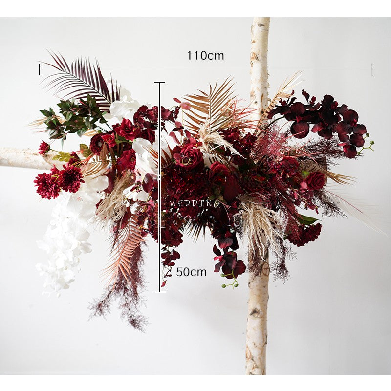 Fall Double Color Arch Flower Stand Frames for Wedding Party Decor - KetieStory