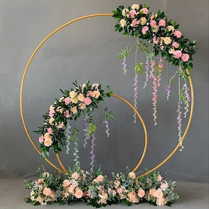 Metal Circle Arch Stand Frames Wedding Background Decoration Proposal Decor