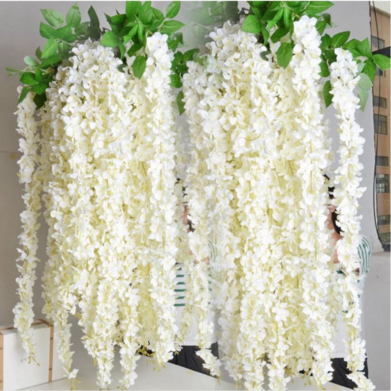20pcs of 30cm Artificial hydrangea Silk Garlands for Wedding Party Decor