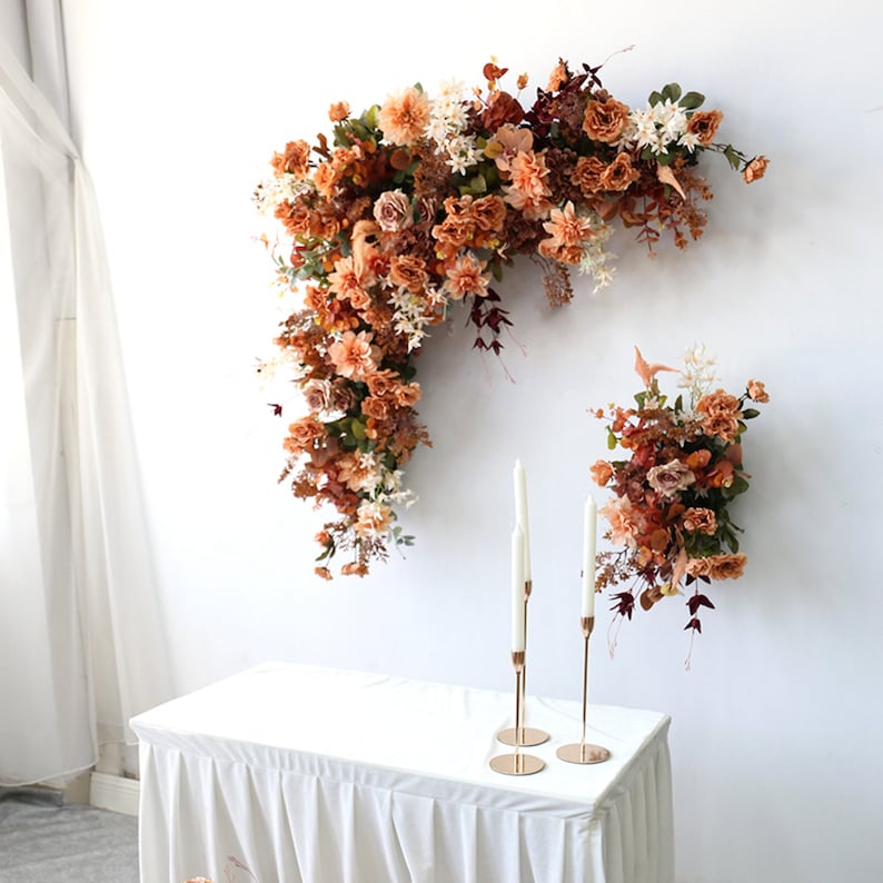 Brown Wedding Archway Flower for Wedding Party Decor Proposal